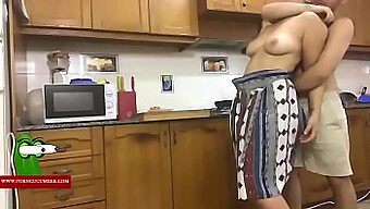 A Couple'S Kitchen Encounter Turns Into A Wild Fucking Session