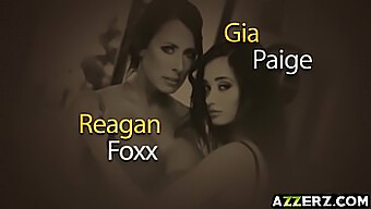 Tiga Orang Yang Panas Dengan Urutan Sensual Dan Kenikmatan Oral Yang Menampilkan Reagan Foxx.