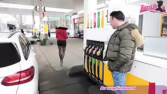 A German Blonde Teen Gets Picked Up At A Gas Station And Has Sex With An Amateur