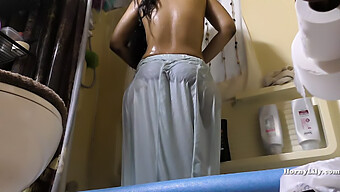 South Indian Maid'S Secret Shower Cam Footage