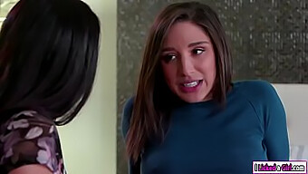 Abella Danger Teaches Her Stepmom To Squirt In Lesbian Encounter