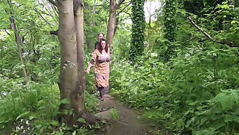 Gothic Goddess With Natural Breasts Gets Fucked In The Woods