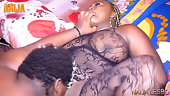 African Amateur Lesbians Indulge In Passionate Pussy Licking Session