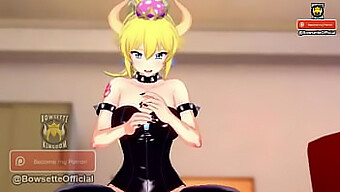 Η Κοπέλα Της Bowsette Της Διδάσκει Πώς Να Απολαύσει Τον Εαυτό Της Σε Αυτό Το Καρτούν.