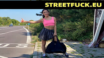 Public Sex Adventure - Hitchhiking Babe Seduces Married Man On Highway