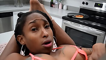 Dark-Skinned Amateur Tastes The Sweetness Of A Latina Teen