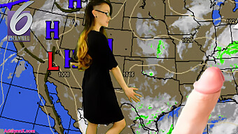 Adalynnx'S Job Interview Turns Into Steamy Encounter With A Weatherman