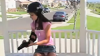 Public Masturbation Of A Young Skater Outdoors