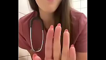 A Teenage Nurse Pleasures Herself In The Hospital Lavatory