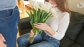 Gifted Flowers And Lost Virginity In Exchange For A Creampie-Filled Cowgirl Ride