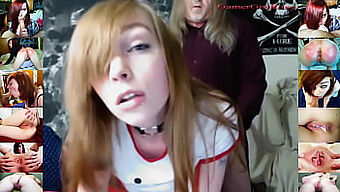 Pertunjukan kamera deepthroat creampie liar Roxy the Gamer Girl!