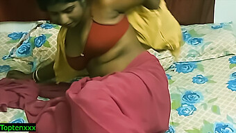 Indian Homemaker Gets Caught Having Sex With Her Lover On Hidden Camera