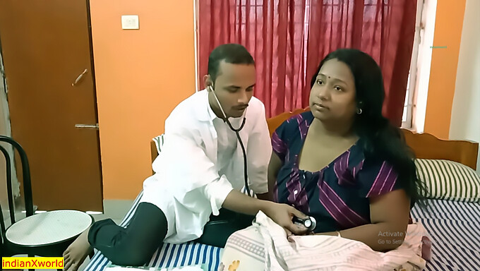 Joven doctor se involucra en sexo caliente con una ardiente ama de casa india en audio en hindi