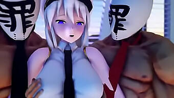 Mmd Hentai Featuring Azurlane'S Big Tits And Big Dick Action