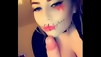 Η Amelia Skye Έχει Ένα Ιδιαίτερο Halloween: Έντονο Γαμήσι Και Καθιστική Συνεδρία Στο Πρόσωπο