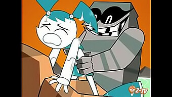 Animated Teen Robot Gets Gangbanged And Cummies On Her Ass