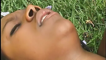 Young African American Brother Uses Oral Sex To Seduce His Sister Outdoors