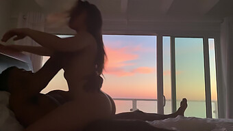 Interracial Couple Enjoys A Hot Sex Session At A Beachfront Mansion