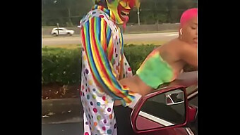 Gibby The Clown And Jasamine Banks Engage In Outdoor Sex During The Day