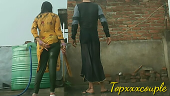 Indian Homemade Video Of An 18-Year-Old Wife Taking A Rain Shower