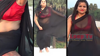 Satin And Silk: Indian Aunty'S Sensual Rubbing Session